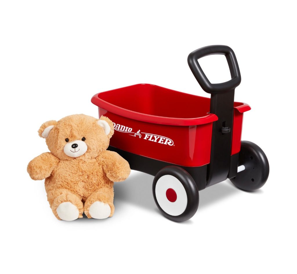 Push & Pull Walker Wagon with Teddy Bear